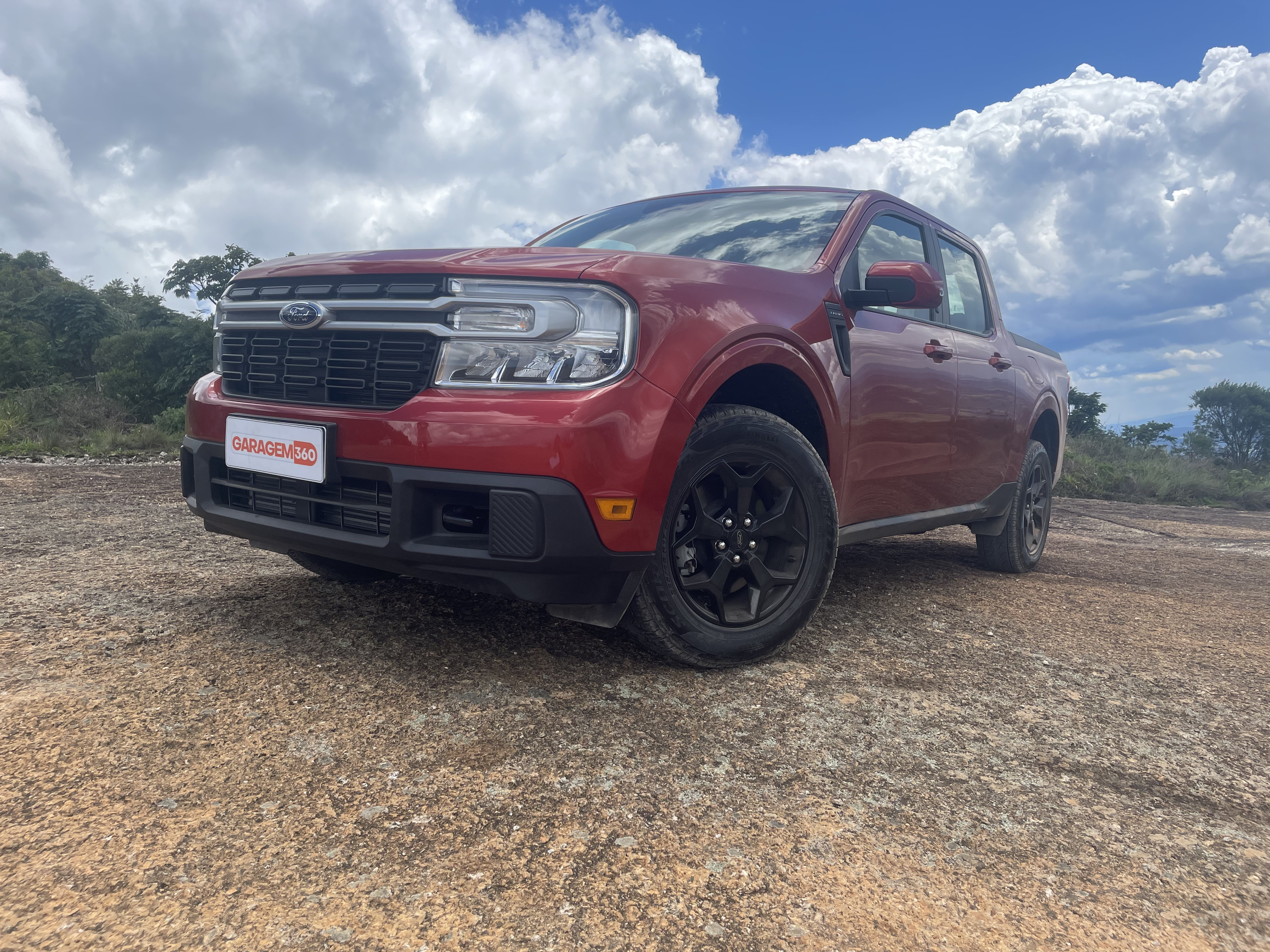 Ford Maverick - a picape promete mais de 900 km de alcance com um tanque de combustível - Foto: Nicole Santana/ Garagem360