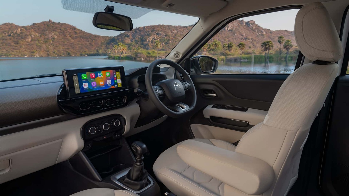 Interior do carro Citroën C3 Aircross indiano