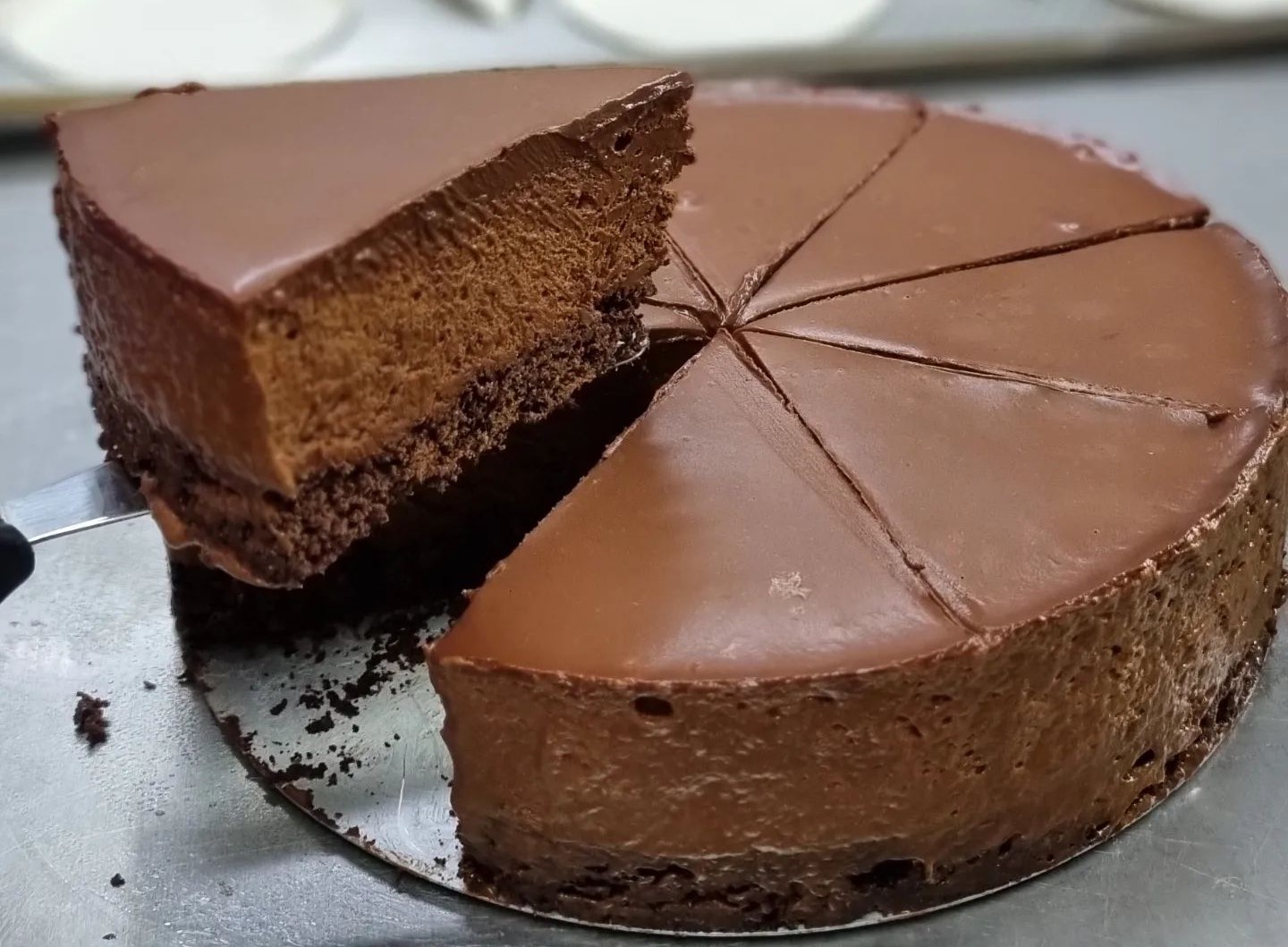 torta de chocolate aerado