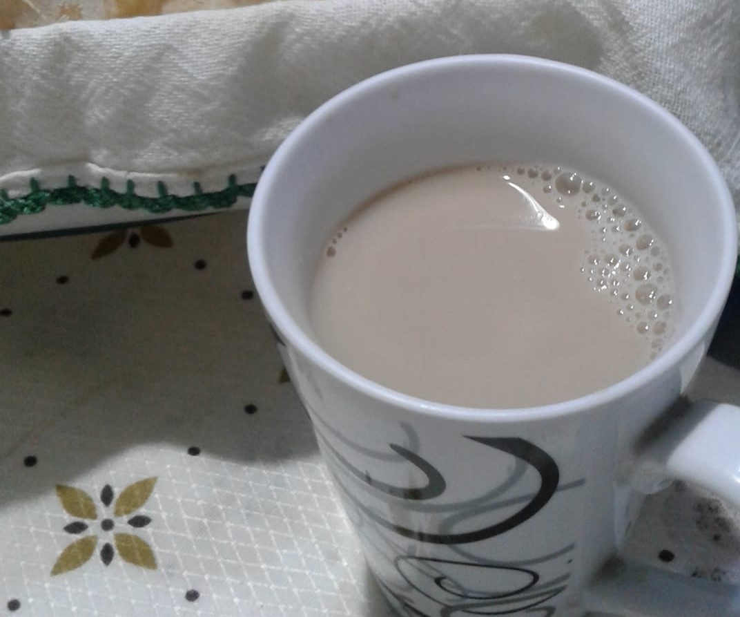 café com leite de soja