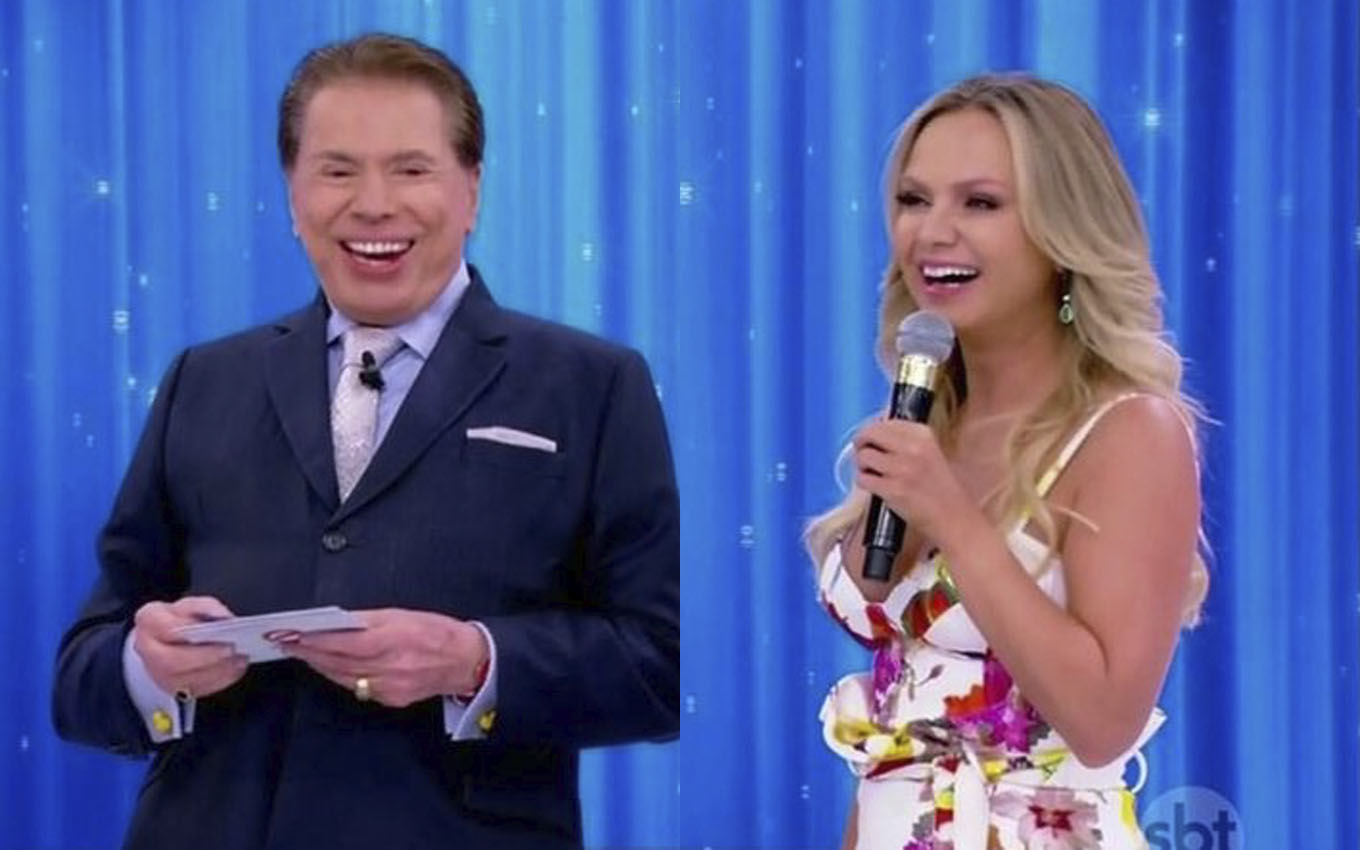 Eliana e Silvio Santos