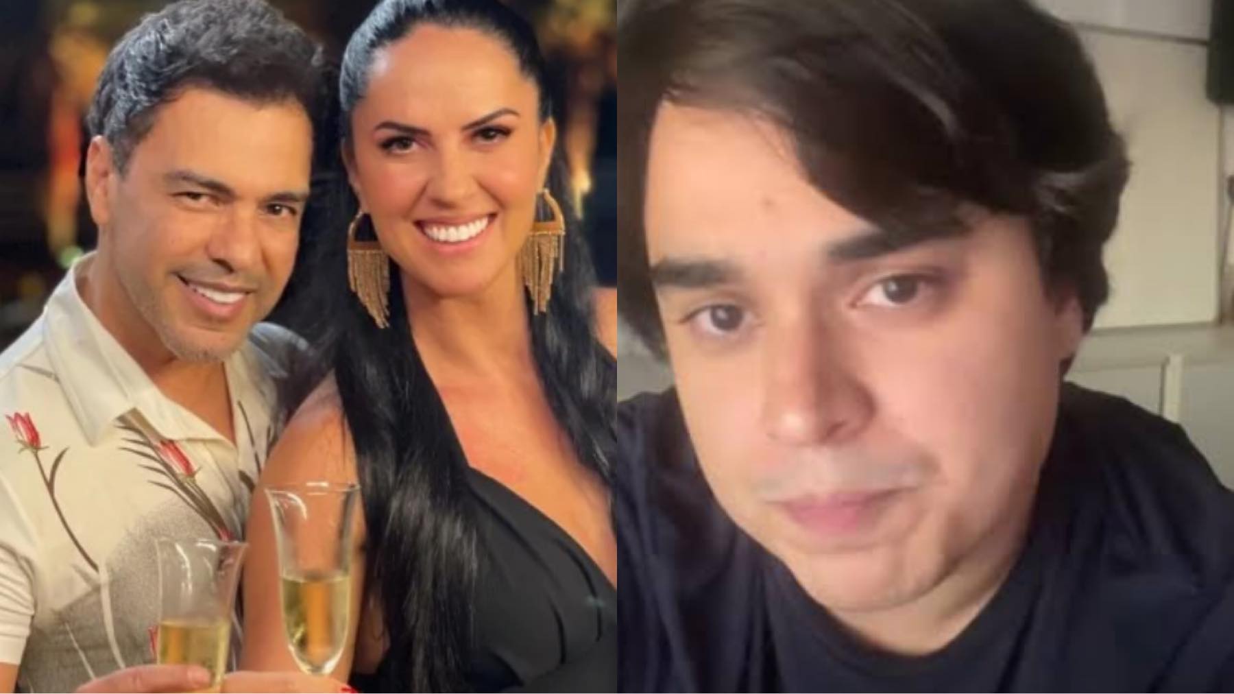 Zezé Di Camargo, Graciele Lacerda e Igor Camargo