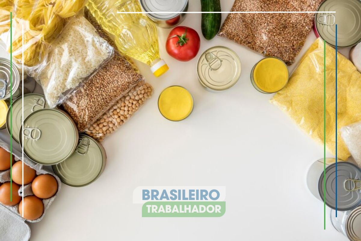 cesta básica ficou mais cara em todo o Brasil e a imagem ilustra principais alimentos 