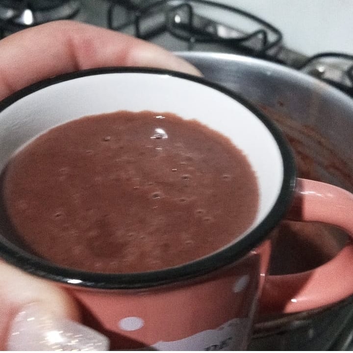 Chocolate quente com nata rápido cremoso