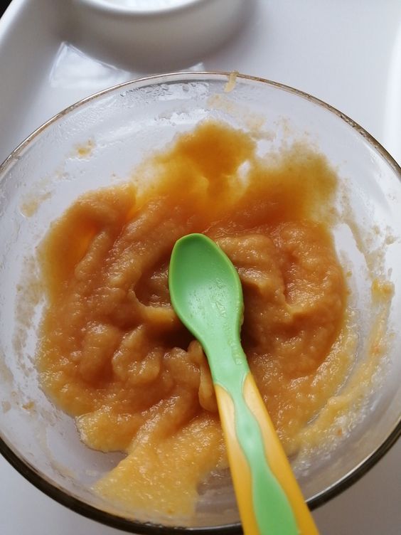 Creme de mamão para bebê papinha cremosa