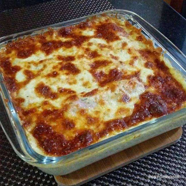 gratinado de palmito prático rápido