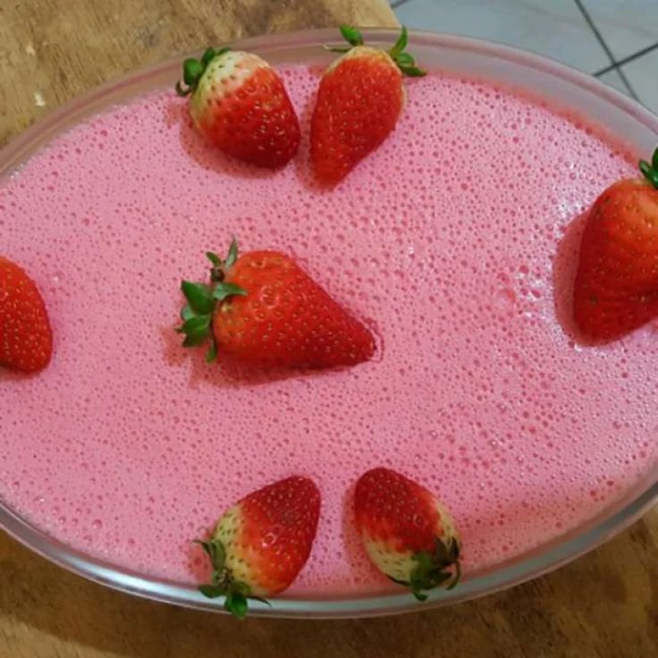 mousse de morango fácil ana maria