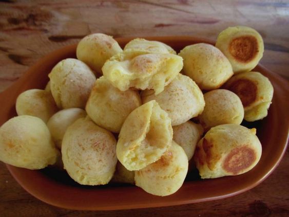 Pão de queijo de batata doce tudo gostoso