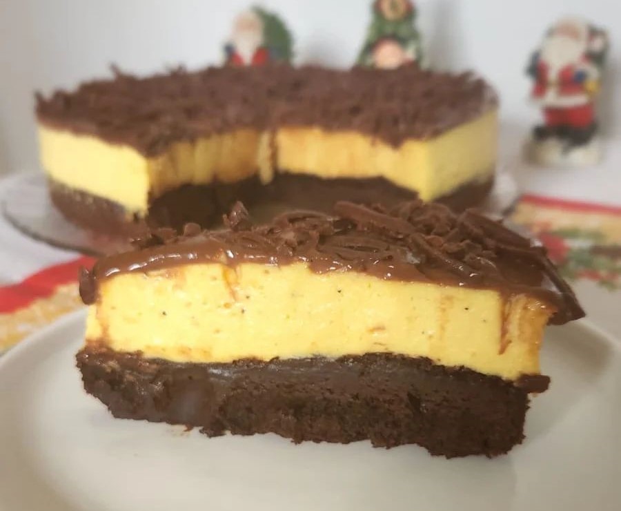 Torta brownie de maracujá 