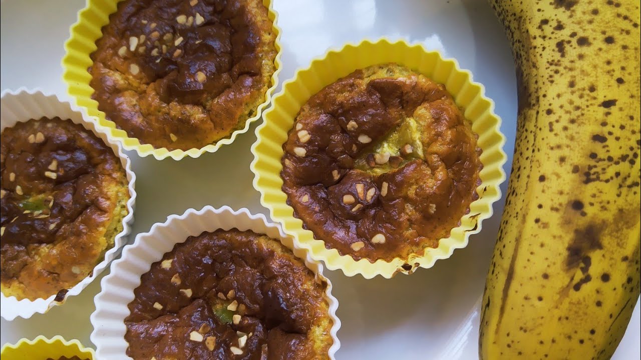 Tortinha de banana na airfryer saborosa