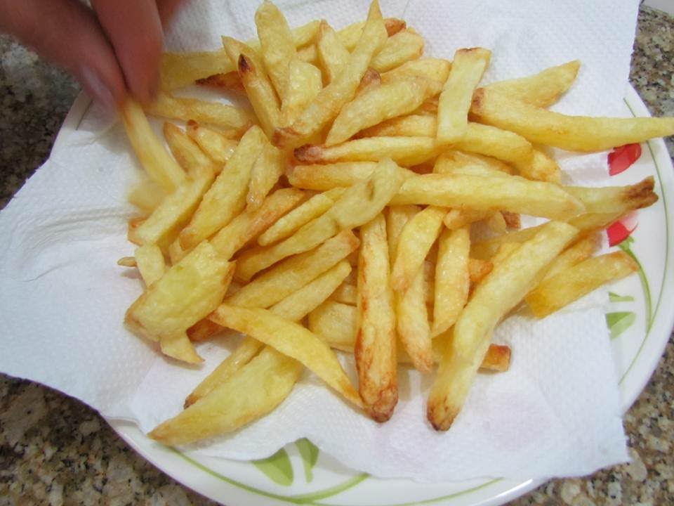 Batata frita com vinagre fácil e simples