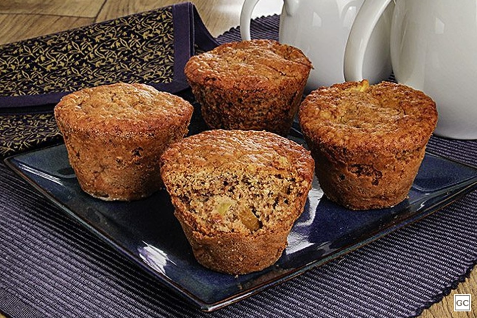 Bolinho de maçã com aveia receita