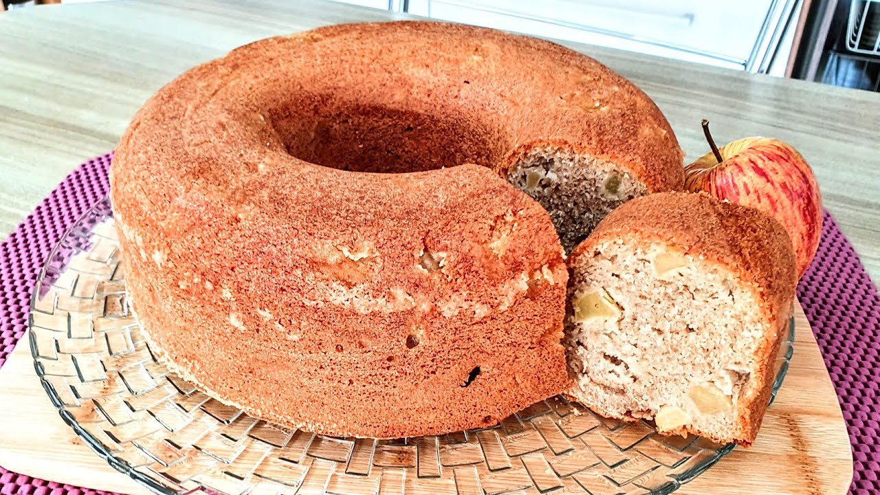 Bolo de maçã com casca receita