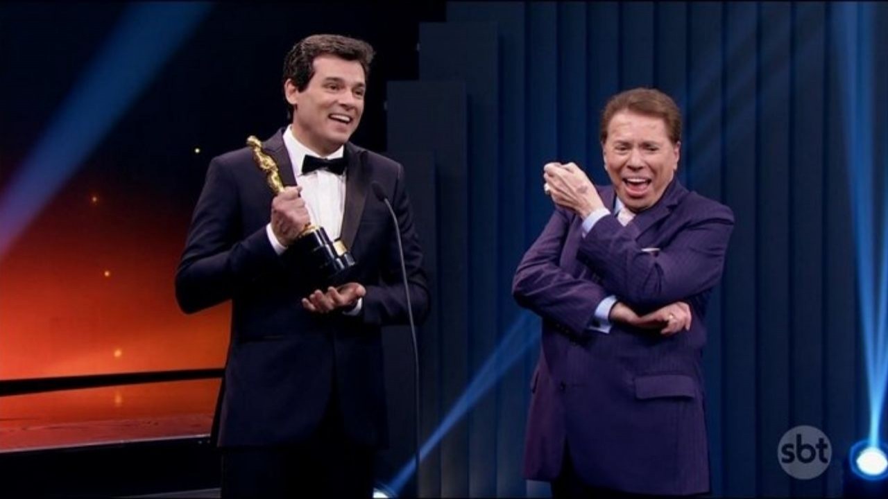 Celso Portiolli e Silvio Santos