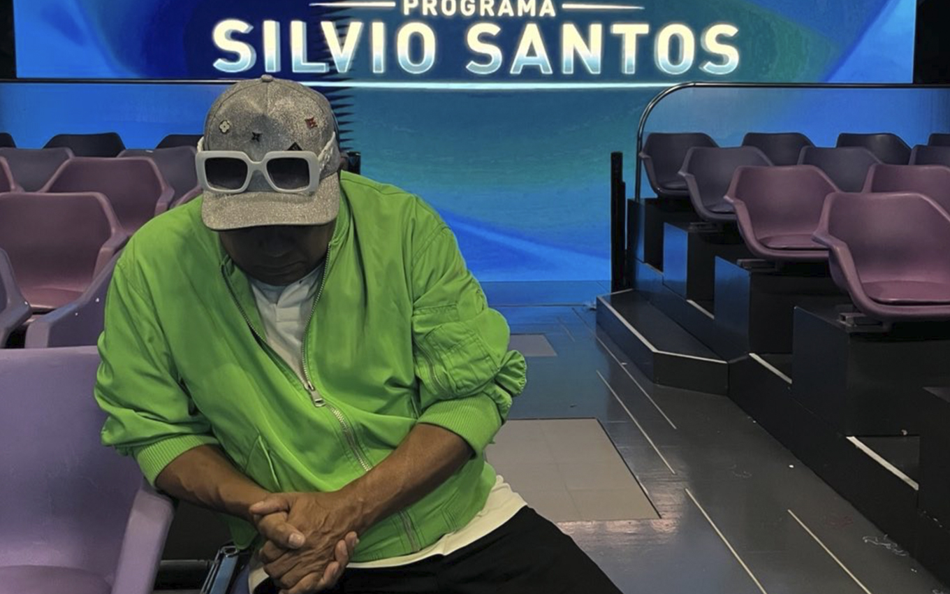 Liminha nos estúdios do SBT