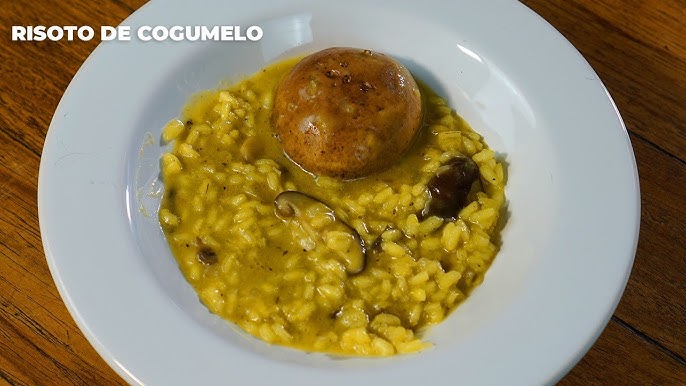 Risoto de cogumelo simples simples fácil