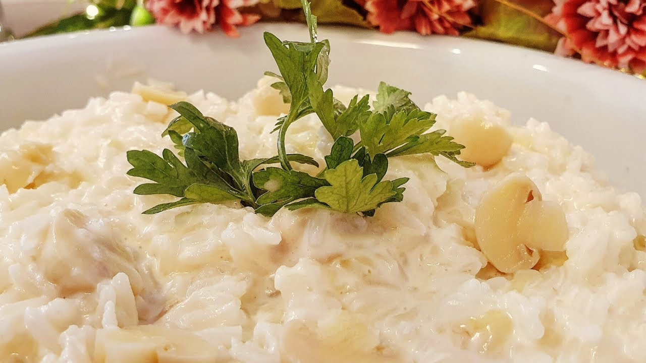 Arroz piamontese cremoso palmirinha