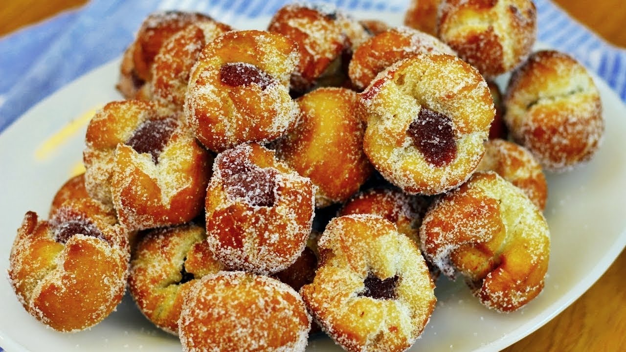 Bolinho de chuva com goiabada prático