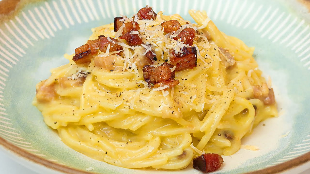 Fettuccine à carbonara tudo gostoso