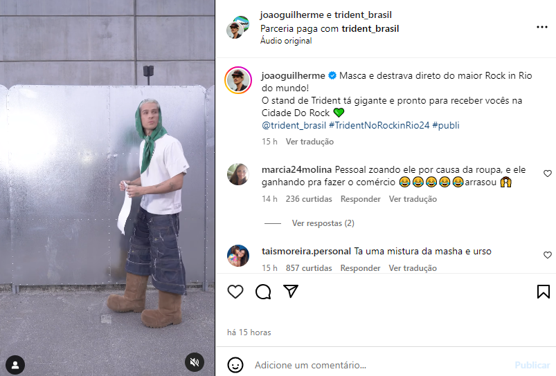 Post de João Guilherme