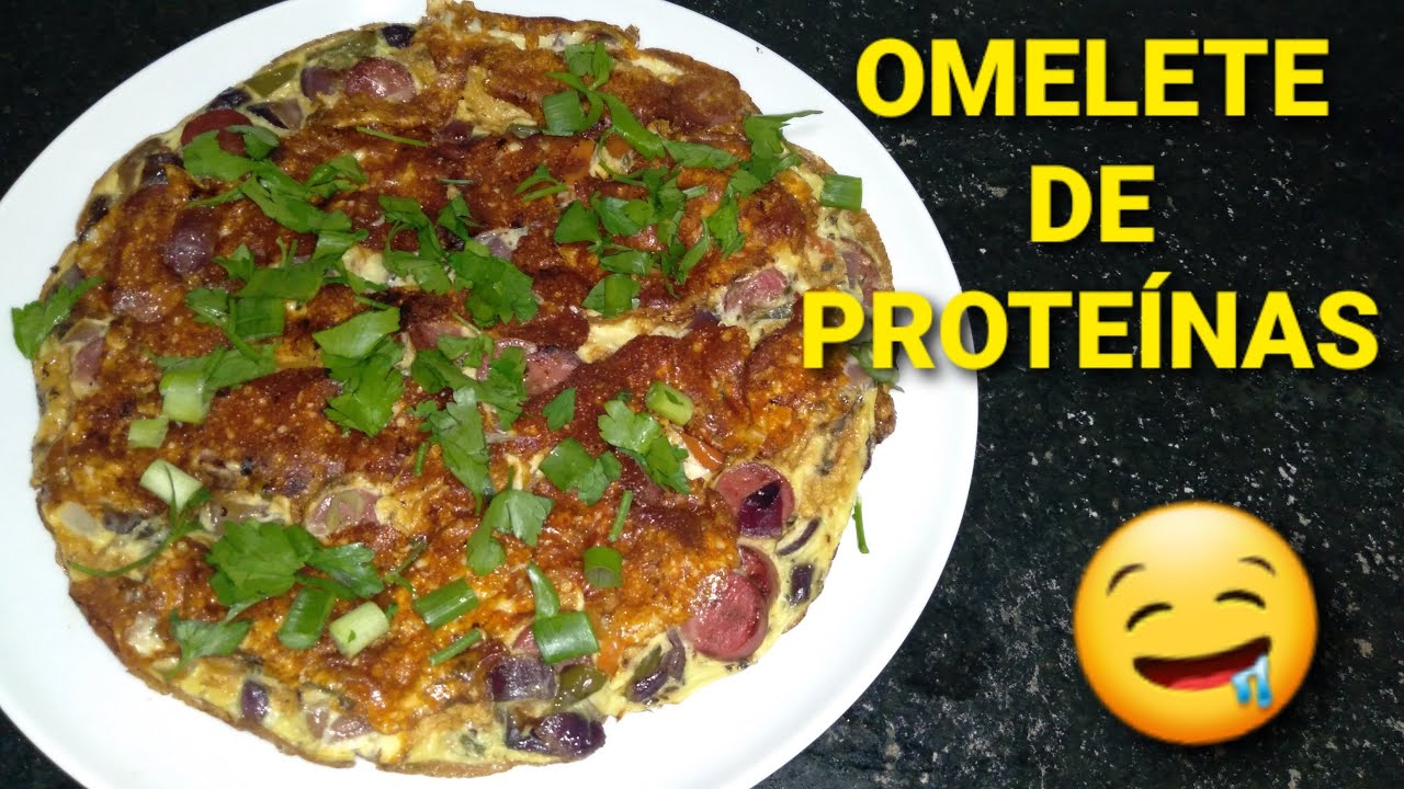 Omelete de whey protein tudo gostoso