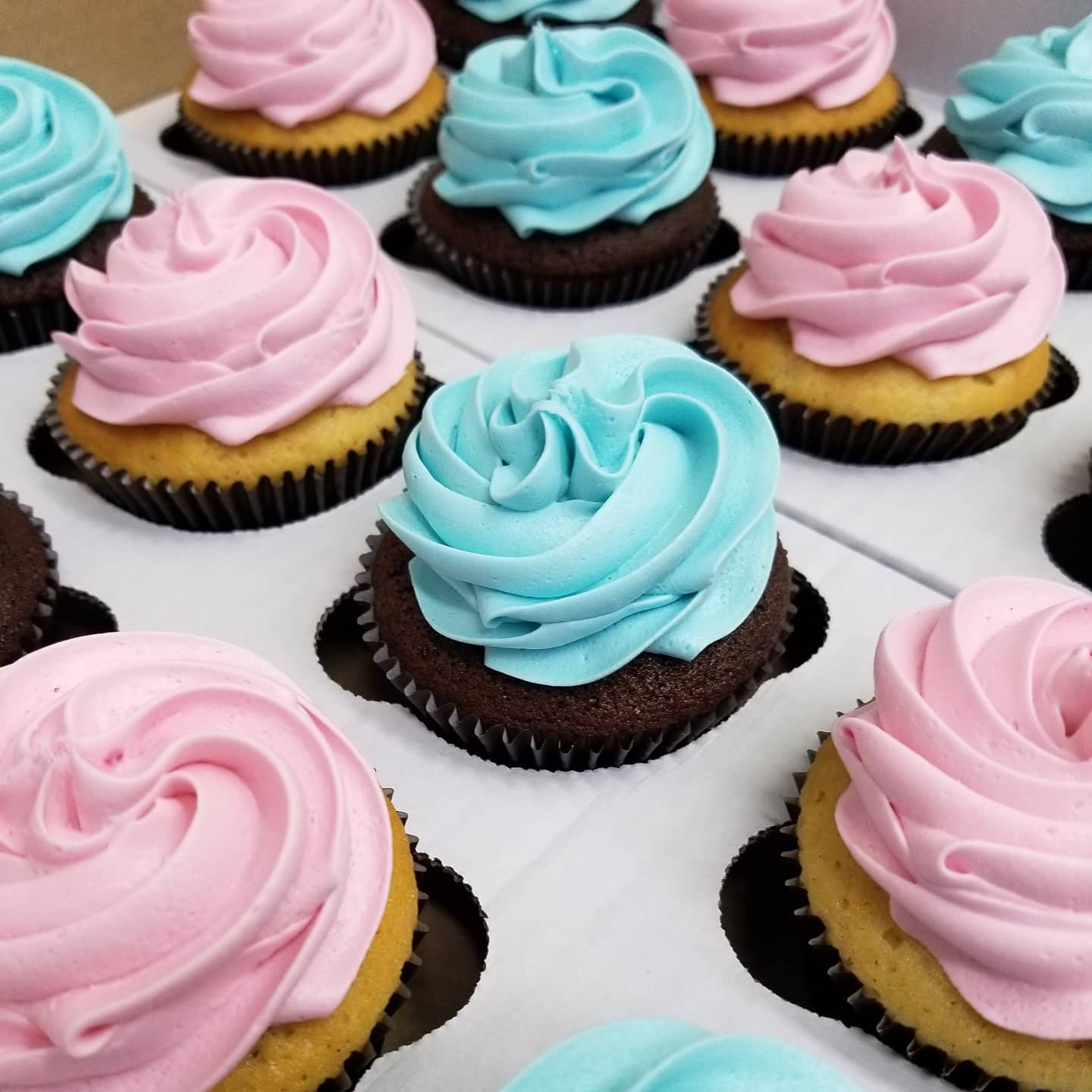 Cupcake chá revelação palmirinha