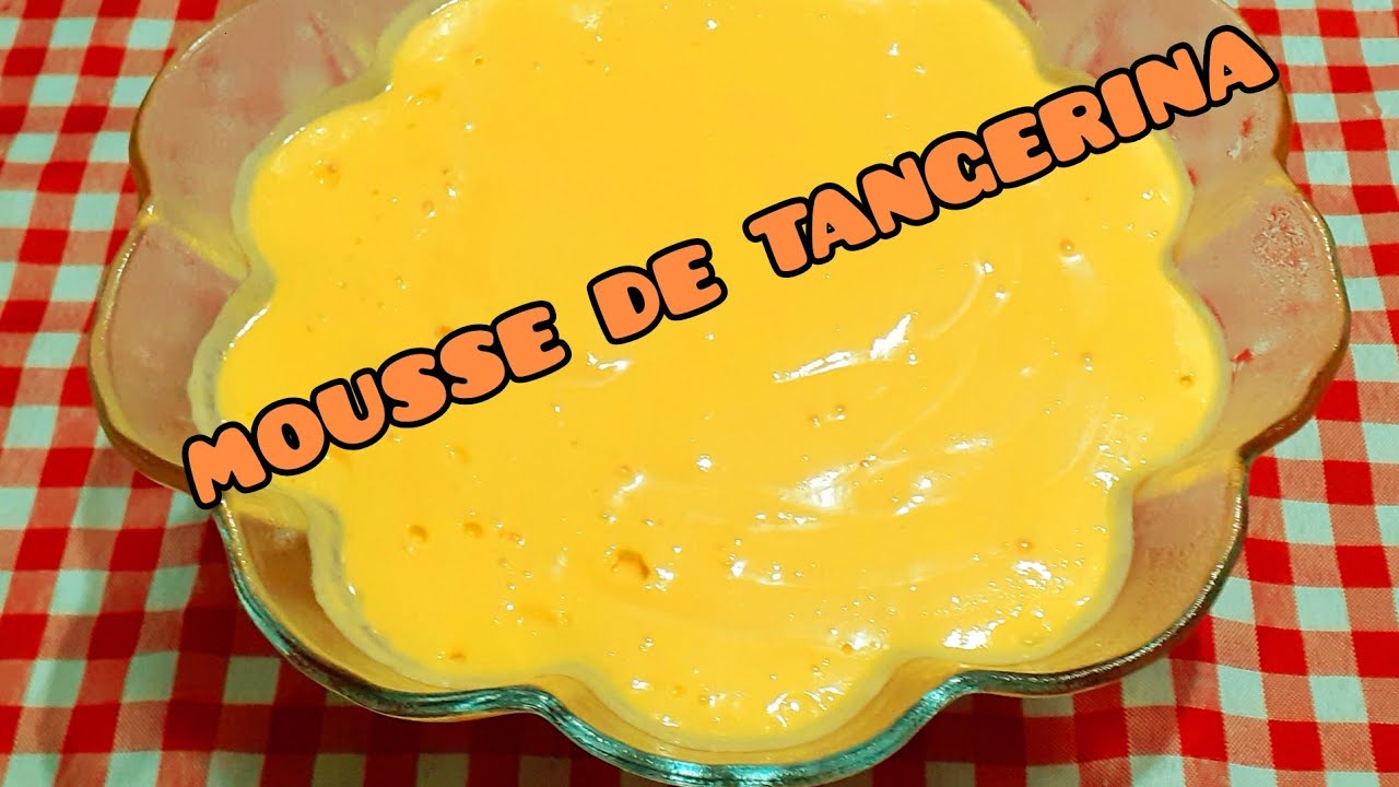 mousse de tangerina tudo gostoso