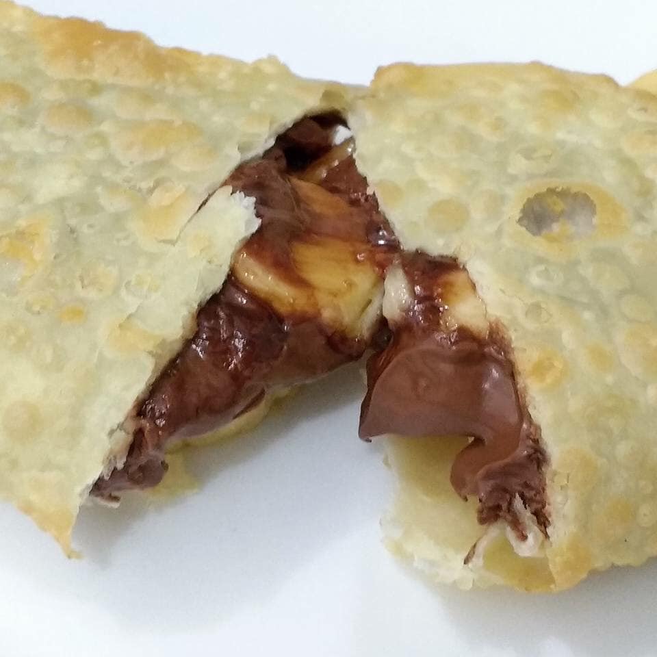 Pastel de nutella com banana