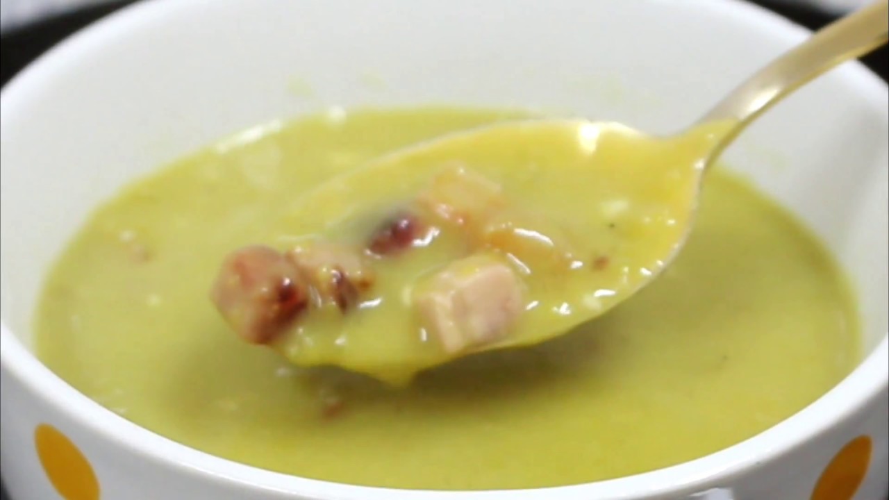 Caldo de ervilha tudo gostoso