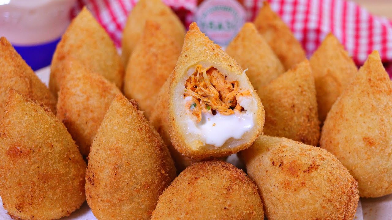 Massa de coxinha crocante com 3 ingredientes tudo gostoso