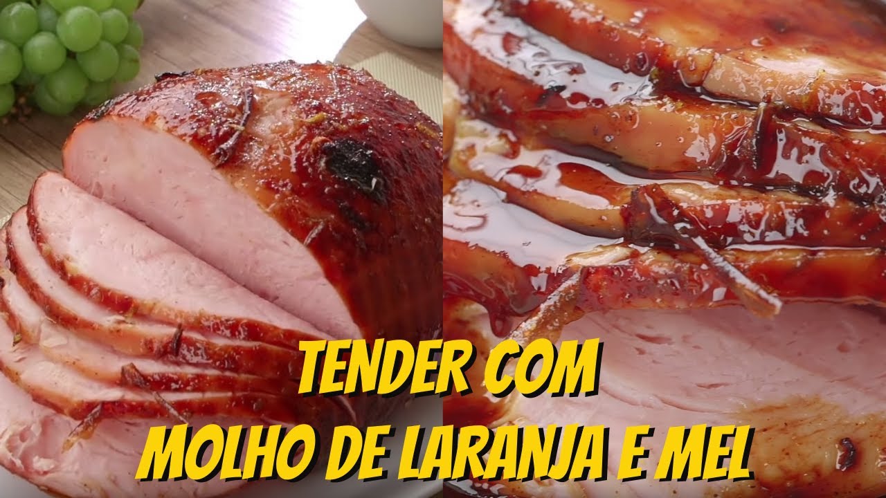 Tender natalino ao molho de laranja e mel tudo gostoso