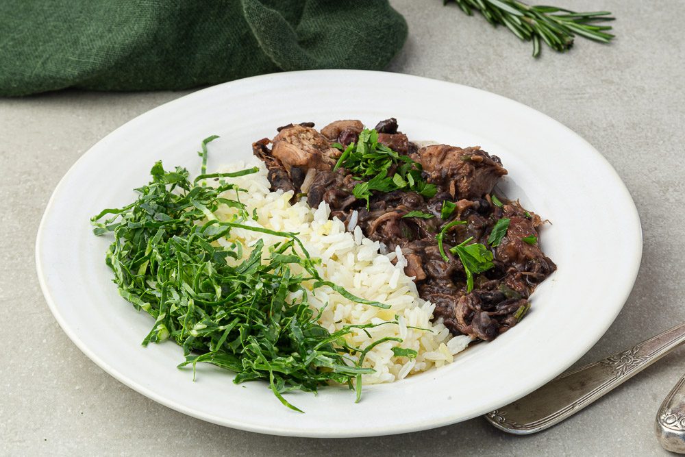 Arroz para feijoada tudo gostoso