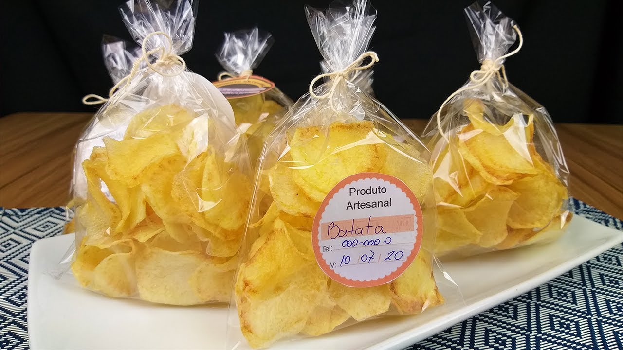 Batata palha tipo Elma Chips caseira prática e rápida