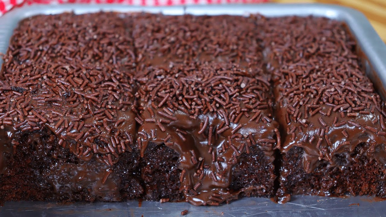 Bolo com achocolatado fofinho prático demais