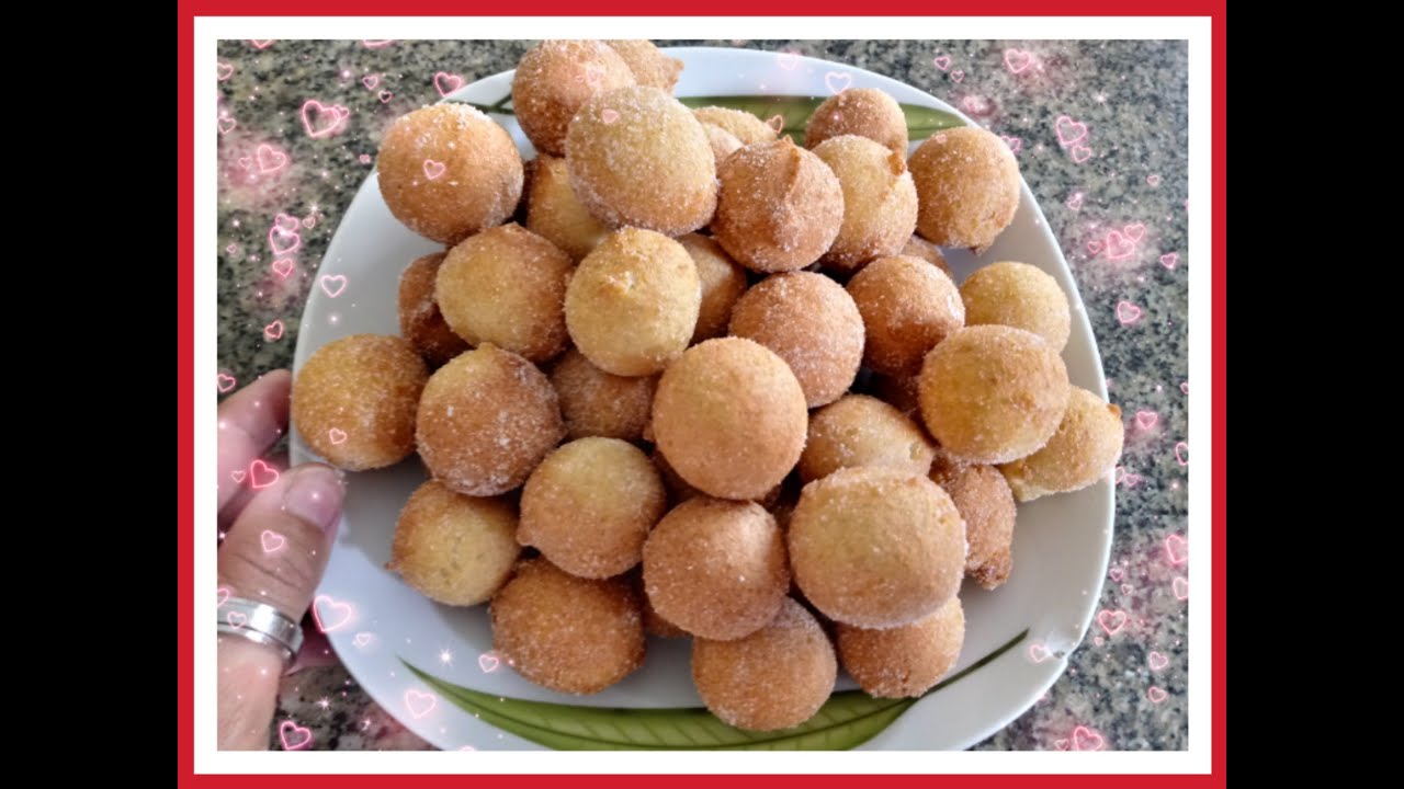 Bolinho de chuva tradicional simples com água prático