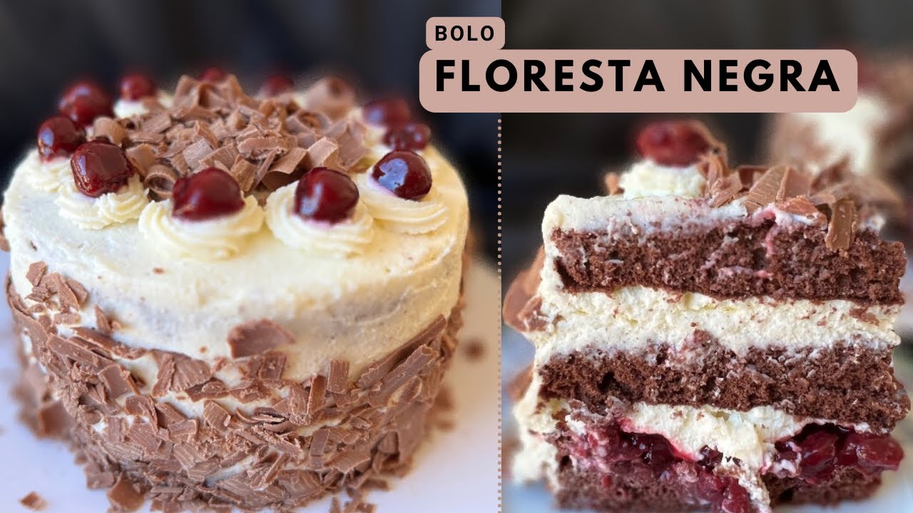 Bolo Floresta Negra receita alemã ana maria