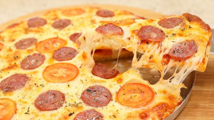 Massa de pizza de liquidificador tudo gostoso