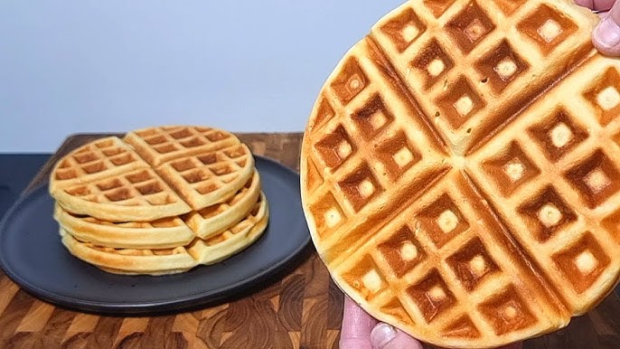 Massa de waffle caseira tudo gostoso