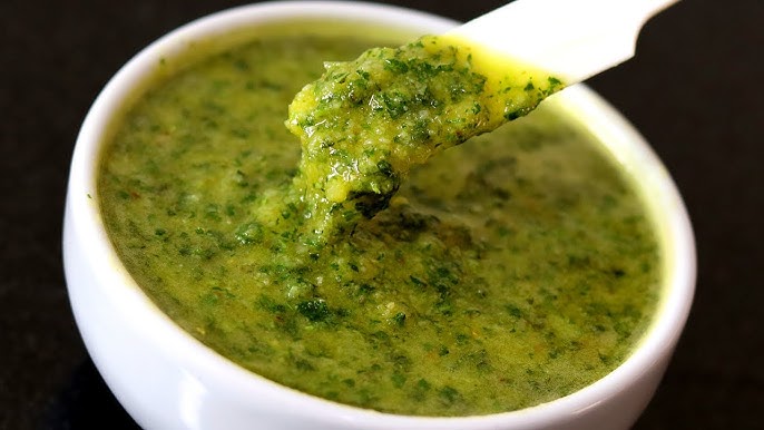 Molho pesto verde tudo gostoso