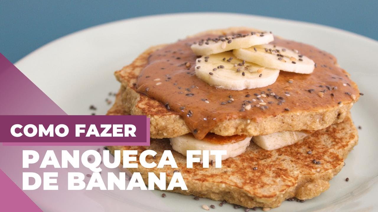 Panqueca com banana e melado prático