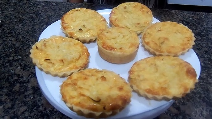 Mini quiche de alho poró ana maria