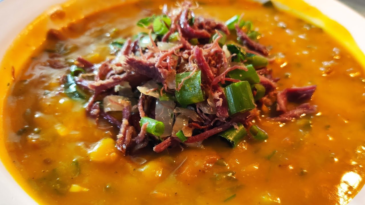 Caldinho de abóbora com leite de coco prático 
