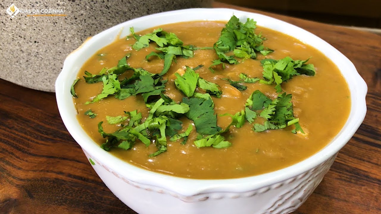 Caldo de feijão com mandioquinha rápido demais