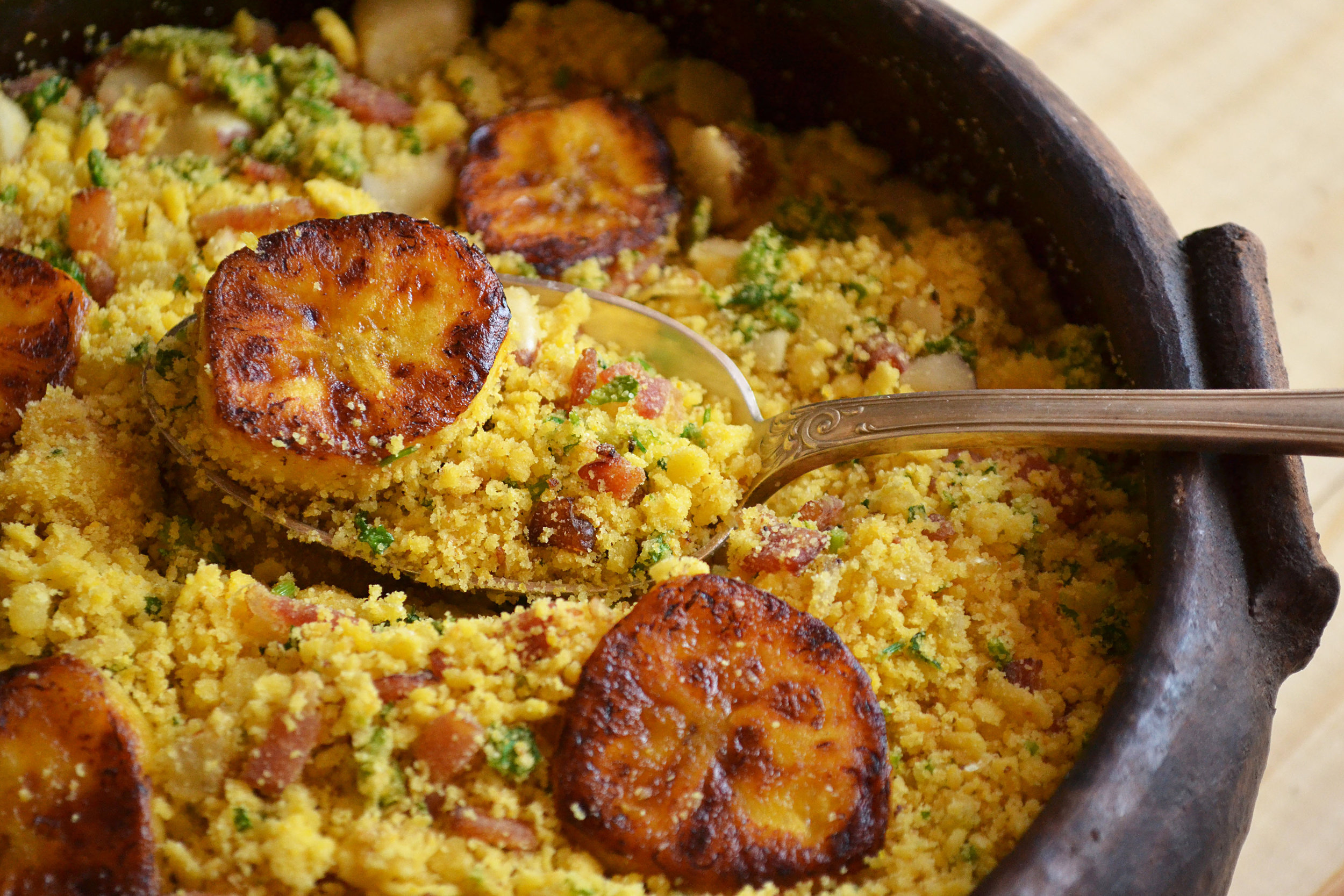 farofa de bacon com banana da terra
