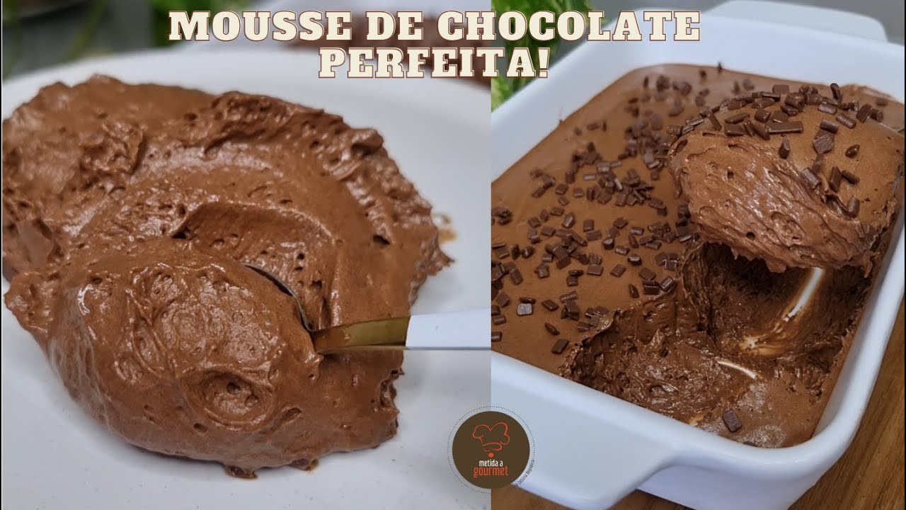 Mousse de chocolate mega cremoso prático demais