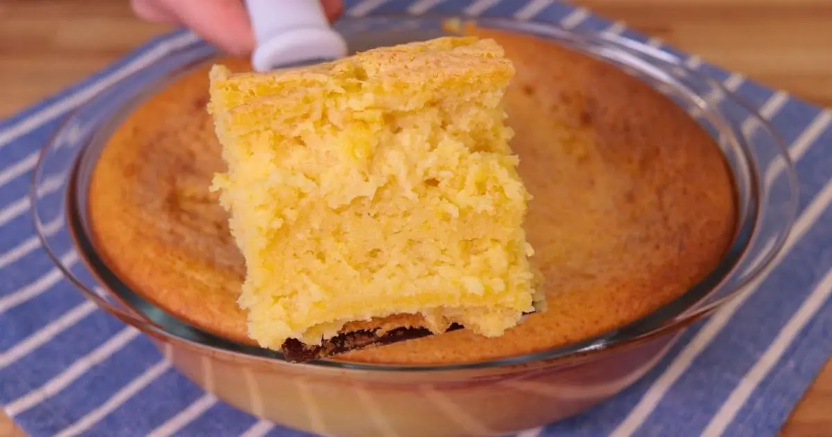 Bolo pamonha assado prático