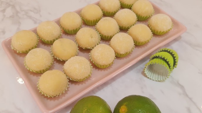 Brigadeiro de limão para enrolar tudo gostoso 
