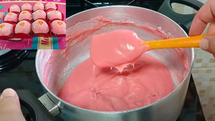 Brigadeiro de morango para enrolar fácil demais