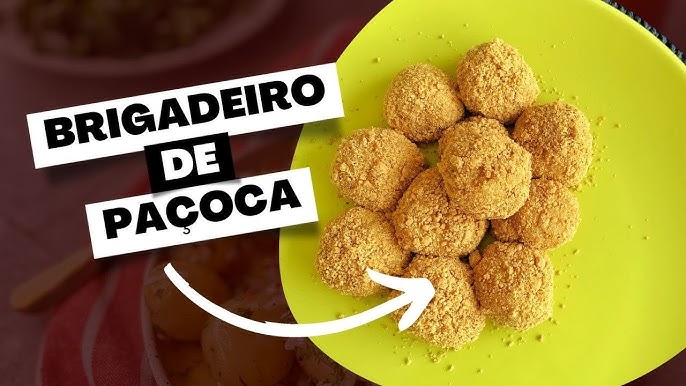 Brigadeiro de paçoca para enrolar 