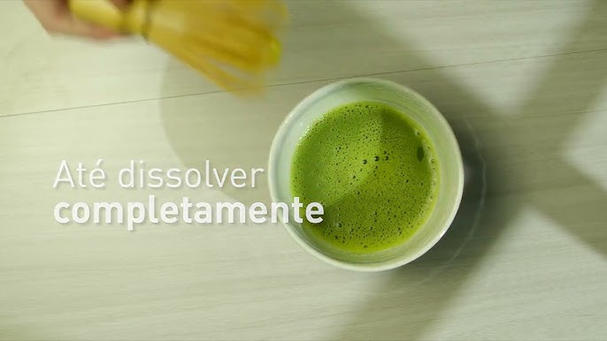 Latte de chá verde Matcha quente fácil 